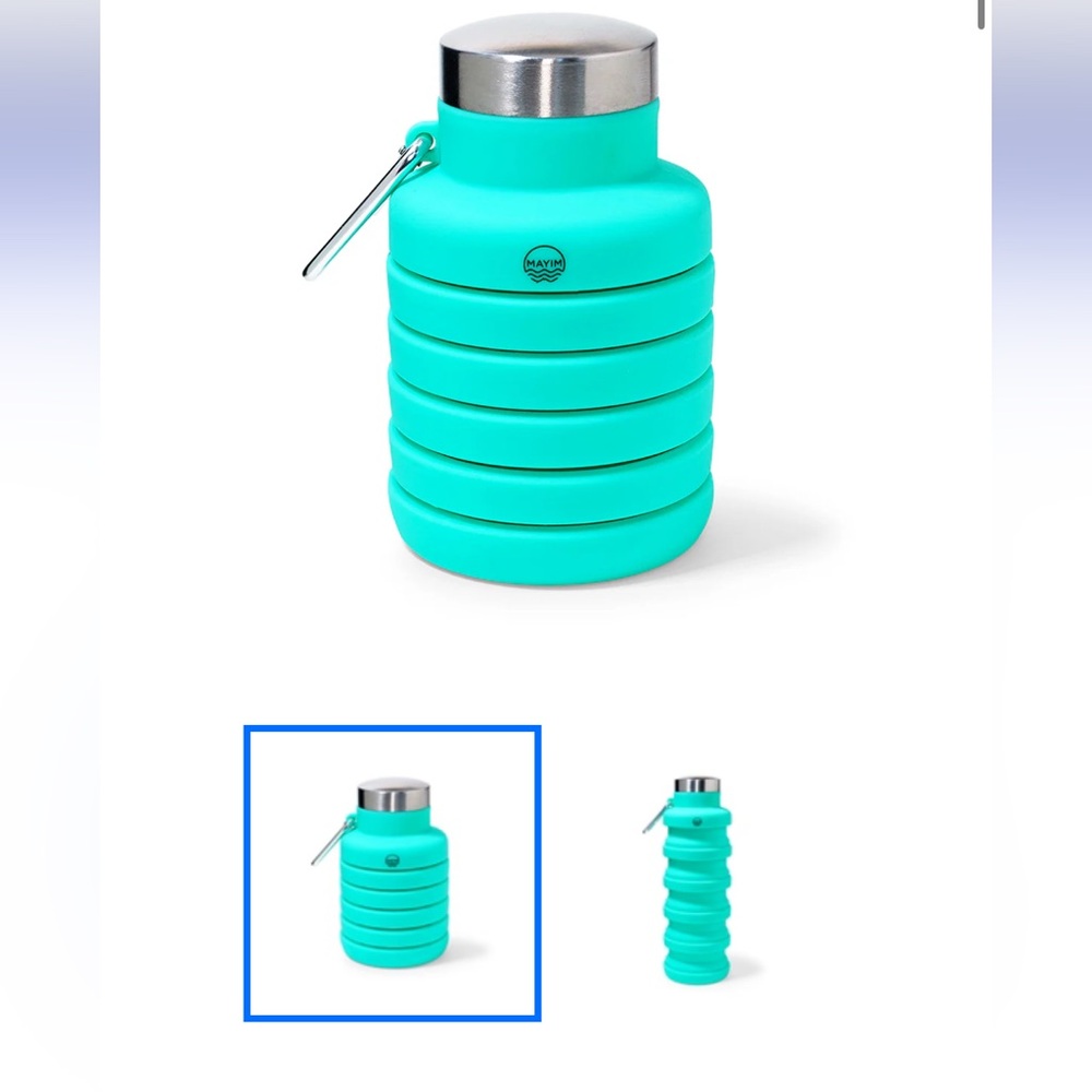 COLLAPSIBLE TEAL/MINT MAYIM
WATER BOTTLE